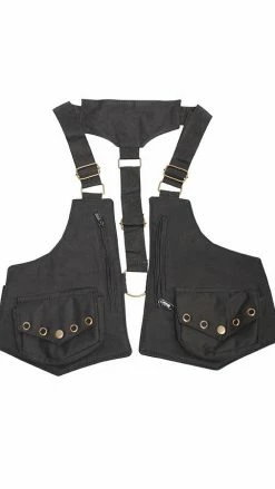 Lakhays Vegan Steampunk Zip Pocket Canvas Festival Holster-One Size