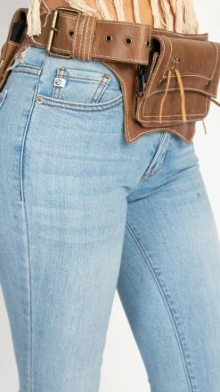 Lakhays The Gypsy Duo - A Leather Duo Pack Hip Bag Belt-Brown Belts