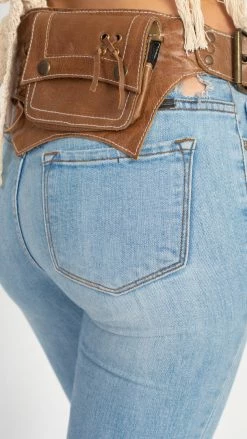 Lakhays The Gypsy Duo - A Leather Duo Pack Hip Bag Belt-Brown Belts