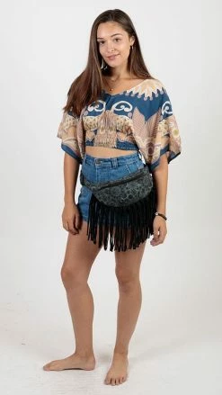 Lakhays Vintage Fringe Cotton Boho Hip Pack Belts