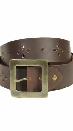 Lakhays Leather Belt With Buckle Belts