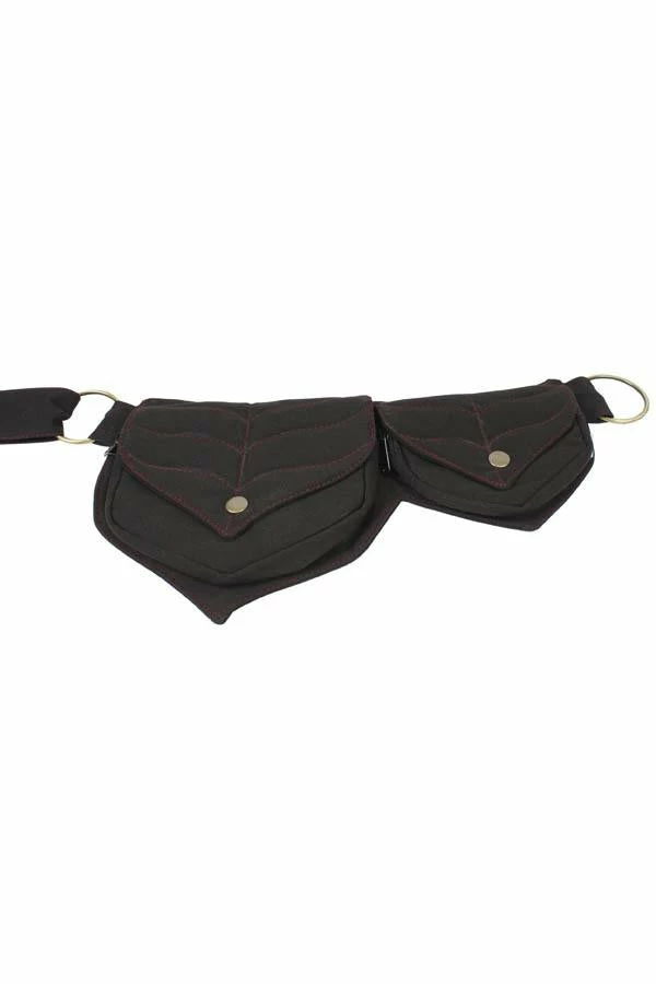 Lakhays Cotton Two Leaf Pocket Waist Belt Belts 4 Lakhays Cotton Two Leaf Pocket Waist Belt Belts