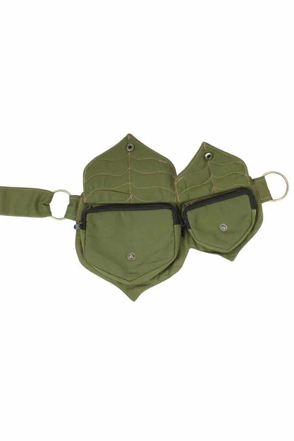 Lakhays Cotton Two Leaf Pocket Waist Belt Belts 8 Lakhays Cotton Two Leaf Pocket Waist Belt Belts