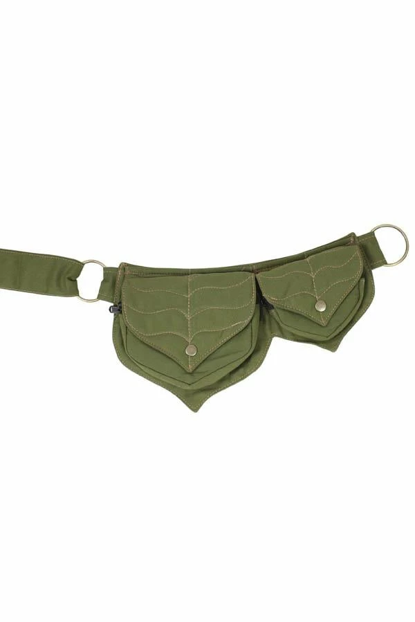Lakhays Cotton Two Leaf Pocket Waist Belt Belts 7 Lakhays Cotton Two Leaf Pocket Waist Belt Belts
