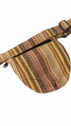 Lakhays Rustic Stripe Hemp Belt Bag
