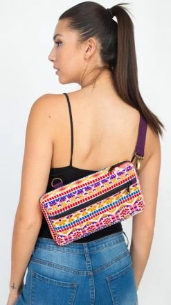 Lakhays New Arrivals Jacquard Sling Chest Bag