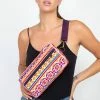 Lakhays New Arrivals Jacquard Sling Chest Bag