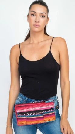 Lakhays New Arrivals Jacquard Sling Chest Bag