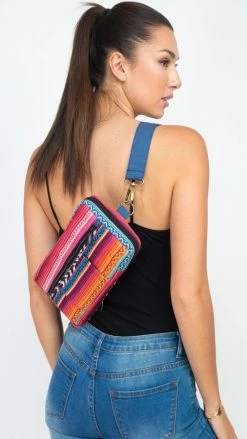 Lakhays New Arrivals Jacquard Sling Chest Bag