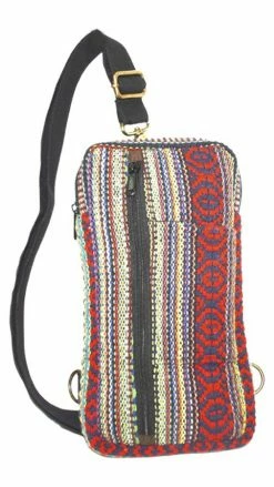 Lakhays New Arrivals Jacquard Sling Chest Bag