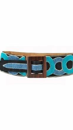 Lakhays Belts Circle Emroidery Hip Belt