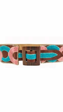 Lakhays Belts Circle Emroidery Hip Belt