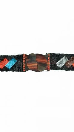 Lakhays Blocks Beaded Stretchy Bali Belt Belts