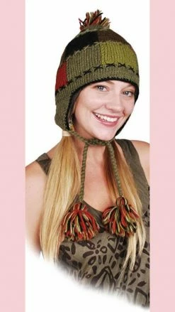 Lakhays Patch Knit Warm Winter Woolen Snow Hat Hats & Beanies