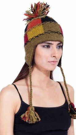 Lakhays Patch Knit Warm Winter Woolen Snow Hat Hats & Beanies