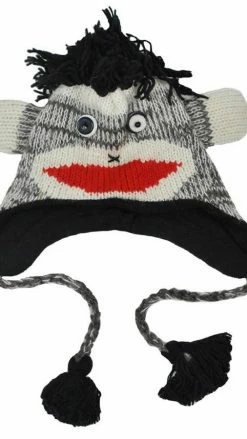 Lakhays Winter Woolen Fun Animal Hat Beanie-Grey-One Size