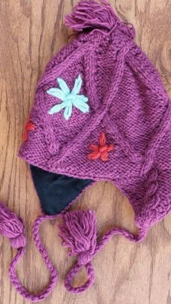 Lakhays Flower Knit Woolen Hat