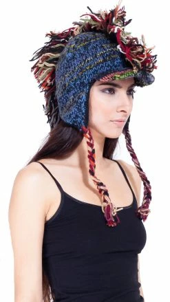 Lakhays Mohawk Hat With Visor Hats & Beanies