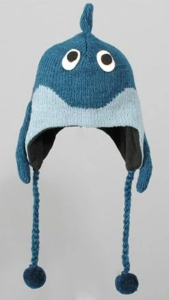 Lakhays Unisex Winter Woolen Animal Dolphin Hat Beanie-Blue-one Size Hats & Beanies