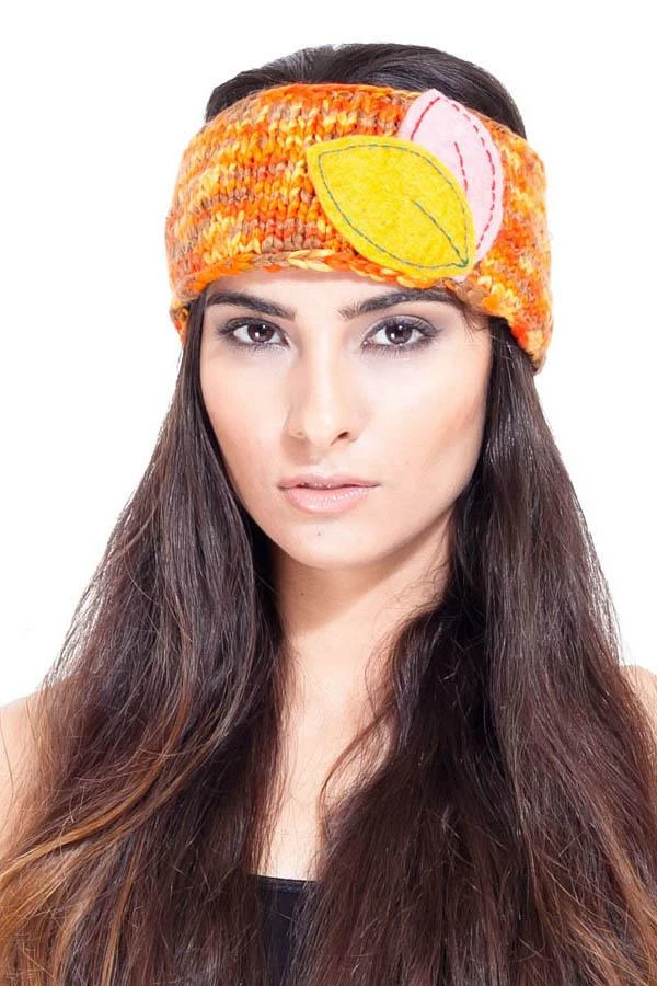 Lakhays Autum Delight Woolen Hand Knit Headband With Fleece Lining Headbands 1 Lakhays Autum Delight Woolen Hand Knit Headband With Fleece Lining Headbands