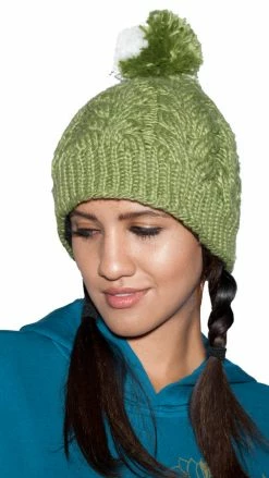 Lakhays Unisex Hand Knit Woolen Pompom Snowboarding/winter Hat Hats & Beanies