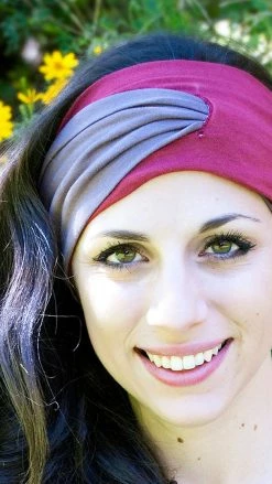 Lakhays Headbands Organic Cotton Tube Yoga Fitness Headband