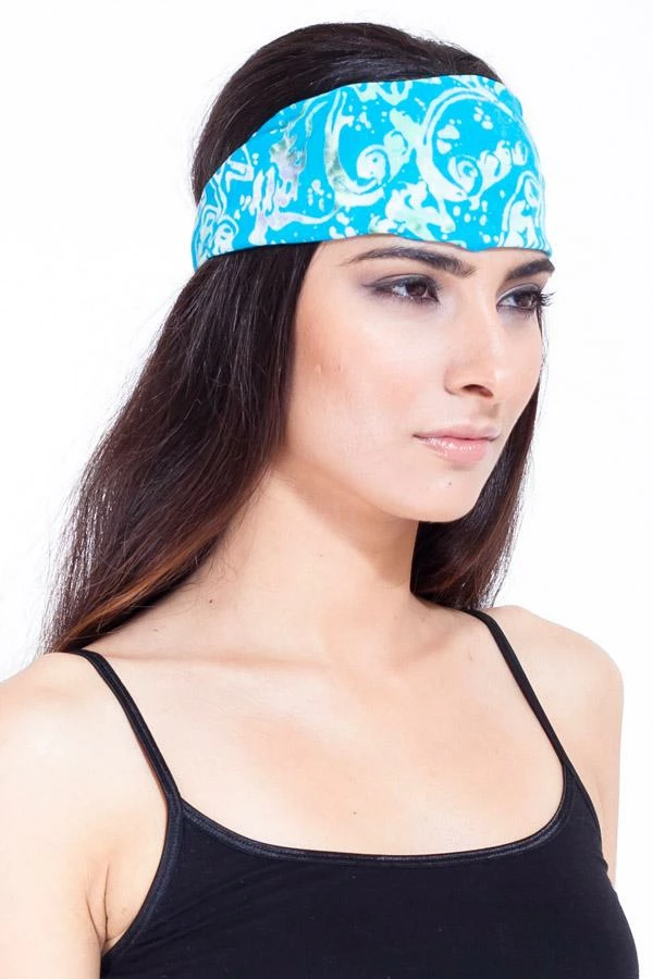 Lakhays Headbands Bali Jungle Print Rayon Yoga Fitness Headband 1 Lakhays Headbands Bali Jungle Print Rayon Yoga Fitness Headband