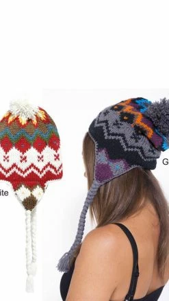 Vendor-unknown Hats & Beanies Winter Knit Snowboarding Hat With Pom Pom