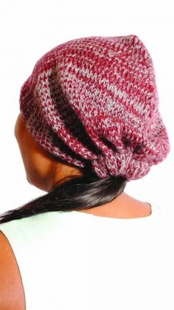 Lakhays Colorblend Slouchy Beanie With Knot Hats & Beanies