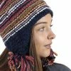 Lakhays Women's Hand Knit Acrylic Wool Bella Hat With Pom Poms
