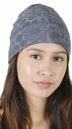 Lakhays Hats & Beanies Organic Cotton Mandala Fleece Lined Beanie