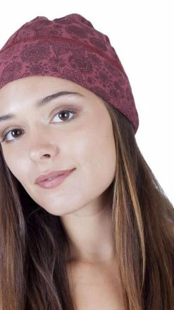 Lakhays Hats & Beanies Organic Cotton Mandala Fleece Lined Beanie