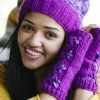 Lakhays Tri-Color Cozy Beanie With Pom Pom Hats & Beanies