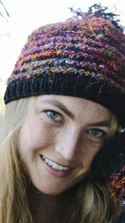 Lakhays Fuzzy Colors Pom Pom Beanie Hats & Beanies