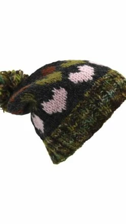 Lakhays Wool Kint Hearts Hat