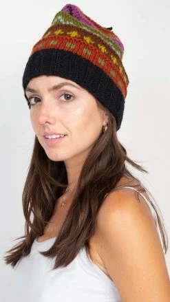 Lakhays Hats & Beanies Wool Knit Layered Hat