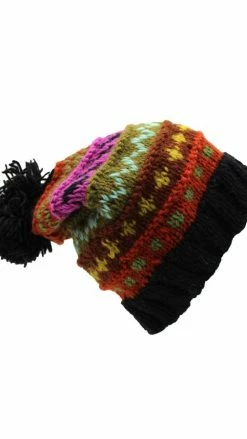 Lakhays Hats & Beanies Wool Knit Layered Hat