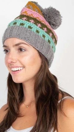 Lakhays Hats & Beanies Wool Knit Layered Hat