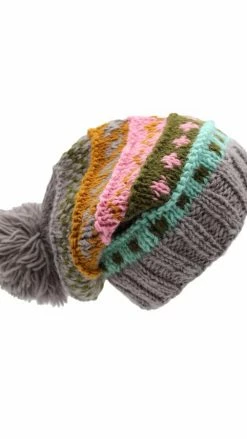 Lakhays Hats & Beanies Wool Knit Layered Hat
