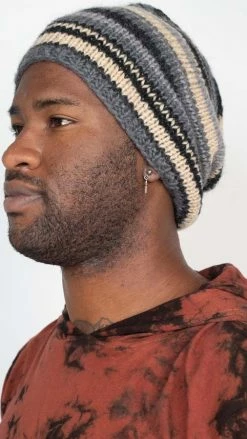 Lakhays Slouchy Striped Hats New Arrivals