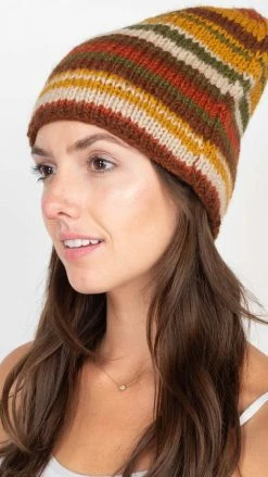 Lakhays Slouchy Striped Hats New Arrivals