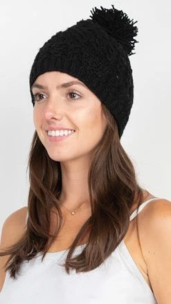 Lakhays Hats & Beanies Wool PomPom Hat