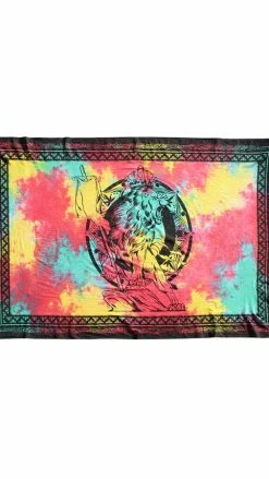 Lakhays Lion Of Judah Rasta Tie-Dye Tapestry