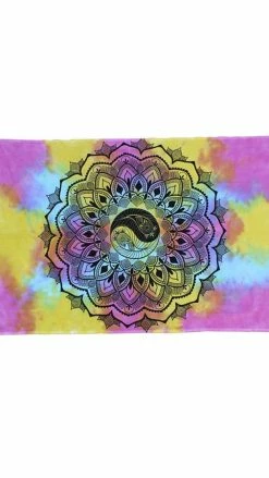 Lakhays Yin-Yang Mandala Tapestry Tapestries