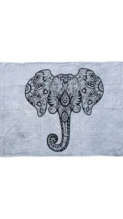 Lakhays Elephant Mandala Tapestry