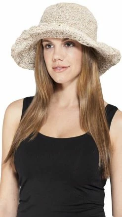 Lakhays Hats & Beanies Crocheted Hemp Shade Hat