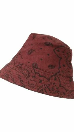 Lakhays Bandana Print Reversible Bucket Hat