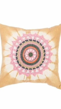 Lakhays Crochet Mandala Throw Pillow Cover Pillows