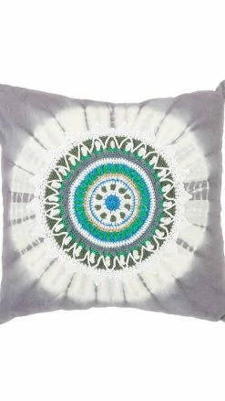 Lakhays Crochet Mandala Throw Pillow Cover Pillows