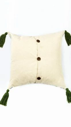 Lakhays Rainbow Geo Print Tassel Throw Pillow